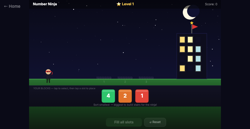 Number Ninja game screenshot