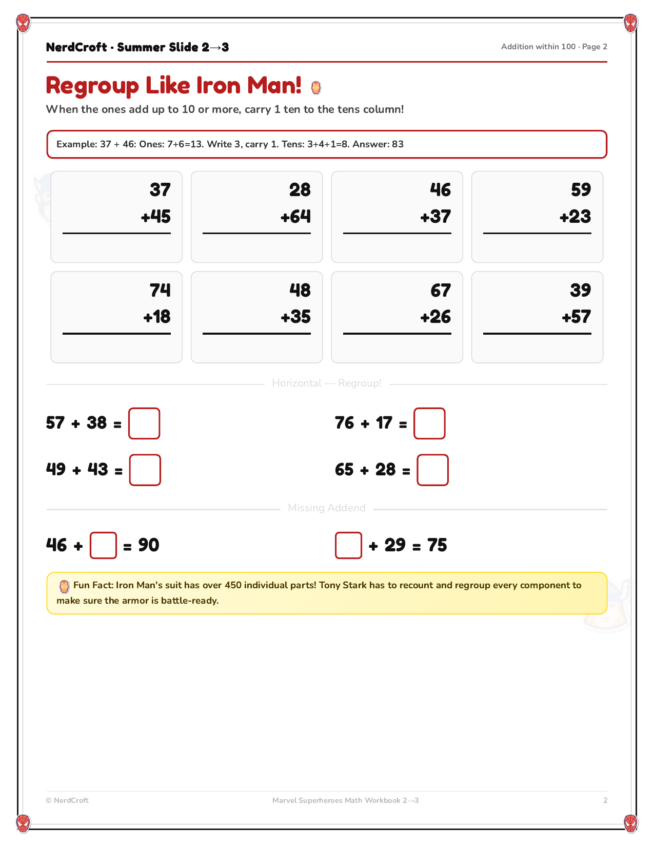 Grade 2 to 3 workbook preview